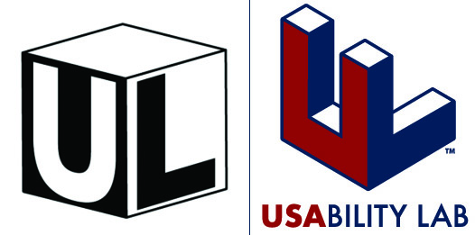 A side-by-side comparison of one of my logo concepts (left) and the final logo design by my colleague (right).